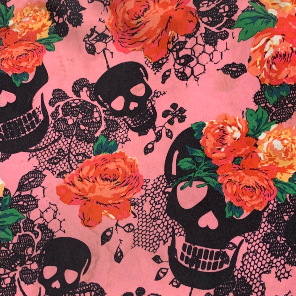Betsey Johnson Pink Floral Skulls and Roses Crossbody Bag - Picture 6 of 16